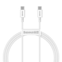 Baseusbg Baseus Superior Series Cable Usb C To Usb C 100w 1m White Catys B02