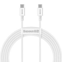 Baseusbg Baseus Superior Series Cable Usb C To Usb C 100w 2m White Catys C02 2