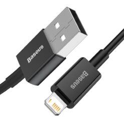 Baseusbg Baseus Superior Series Cable Usb To Ip 2 4a 1m Black Calys A01 6