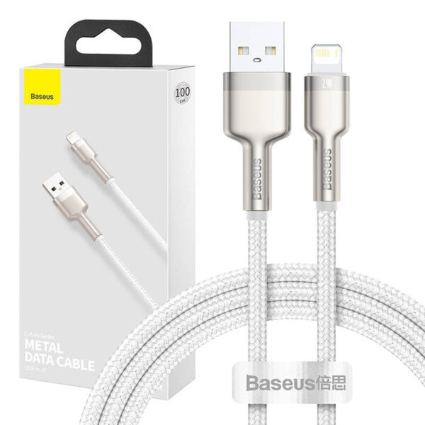 Baseusbg Kabel Baseus Cafule Usb A Lightning Caljk A02 White 1