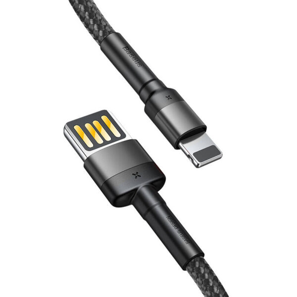 Baseusbg Lightning Usb Cable Reversible Baseus Cafule 2 4a 1m Gray Black Calklf Gg1 2