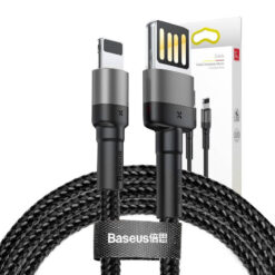 Baseusbg Lightning Usb Cable Reversible Baseus Cafule 2 4a 1m Gray Black Calklf Gg1 6