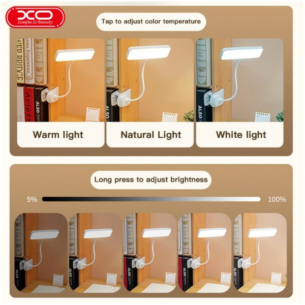 Lampa S Shtipka Za Zakhvashtane Rechargable Led Eye Xo Oz06 800mah 4
