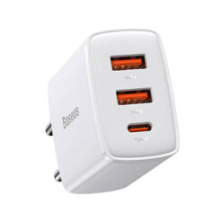 Zaryadno Ustroistvo 220v Baseus Compact Quick Ccxj E02 30w 3a 2 X Usb A Usb C