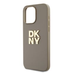 Baseusbg Dkny Pu Leather Stack Logo Wrist Strap Case For Iphone 14 Pro Beige Ie13033758 3