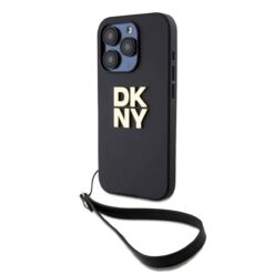 Kalaf Dkny Pu Leather Stack Logo Wrist Strap Beige Za Apple Iphone 14 Pro Dkhcp14lpbswsk