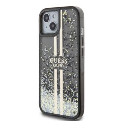 Kalaf Guess Pc Tpu Liquid Glitter Gold Stripe Black Za Apple Iphone 15 Guhcp15slfcsegk 3