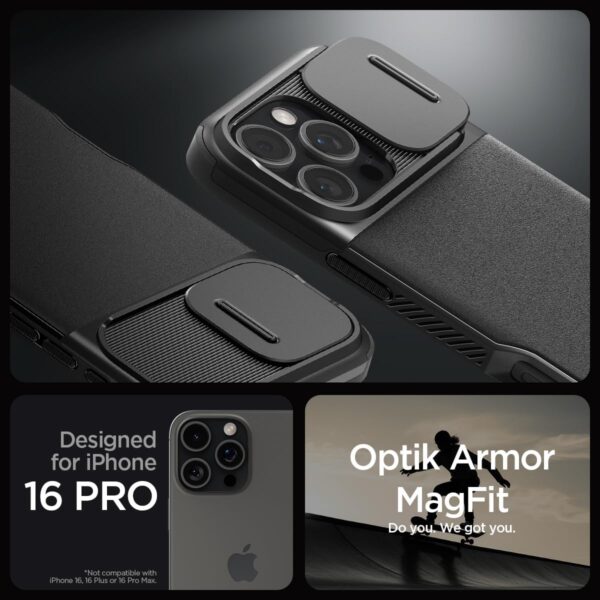 Kalaf Spigen Optik Armor Magsafe Za Apple Iphone 16 Pro 9