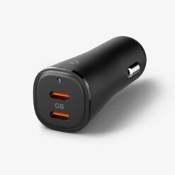 Zaryadno Za Avtomobil 12v Spigen 50w 2xusb C Arcstation Essential Ev502 Acp08523