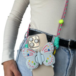 Aksesoar Vrazka S Holder Wings Clip Crossbody Siv 3
