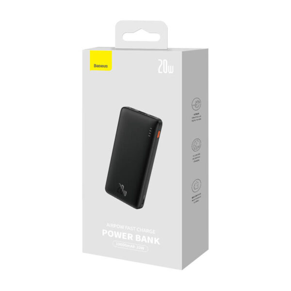 Baseus Power Bank 10000 Mah 20w Usb A 2xusb C Airpow Fast Ppqd090001 Cheren 8