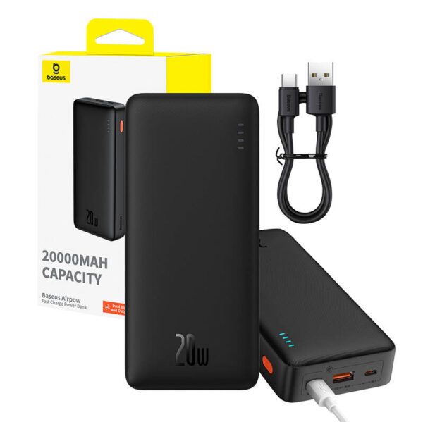 Baseus Power Bank 20000 Mah 20w Usb A Usb C Airpow P10022804113 00 Cheren 5