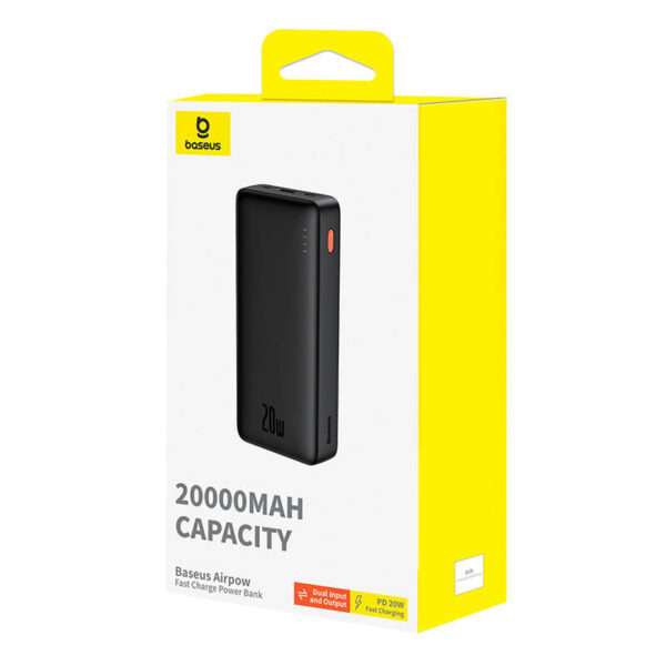 Baseus Power Bank 20000 Mah 20w Usb A Usb C Airpow P10022804113 00 Cheren 6