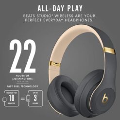 Beats Studio 3 Bluetooth Earphones Mxj92zm A Shadow Grey 7