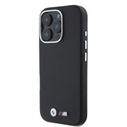 BMW Калъф за iPhone 16 Pro, M Kevlar Metal Logo, черен – BMHCP16L23PUFWKEV