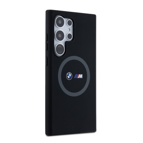 BMW Калъф за Samsung S24 Ultra, M Printed Round and Logo Magsafe Silicone, сив – BMHMS24L23SROK