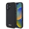 DKNY Калъф за iPhone 16 Plus, Leather Silver Metal Logo Magsafe
