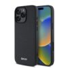 DKNY Калъф за iPhone 16 Pro, PU Leather Silver Metal Logo Magsafe, черен – DKHMP16LPGHLMK