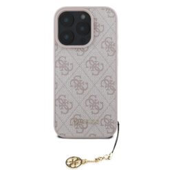 GUESS Калъф Apple iPhone 16 Pro Max Pro, 4G Charm Tone on Tone, розов – GUHCP16XGF4GCP