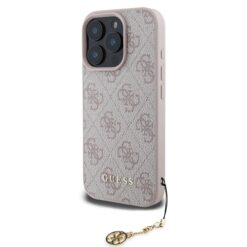 GUESS Калъф Apple iPhone 16 Pro Max Pro, 4G Charm Tone on Tone, розов – GUHCP16XGF4GCP
