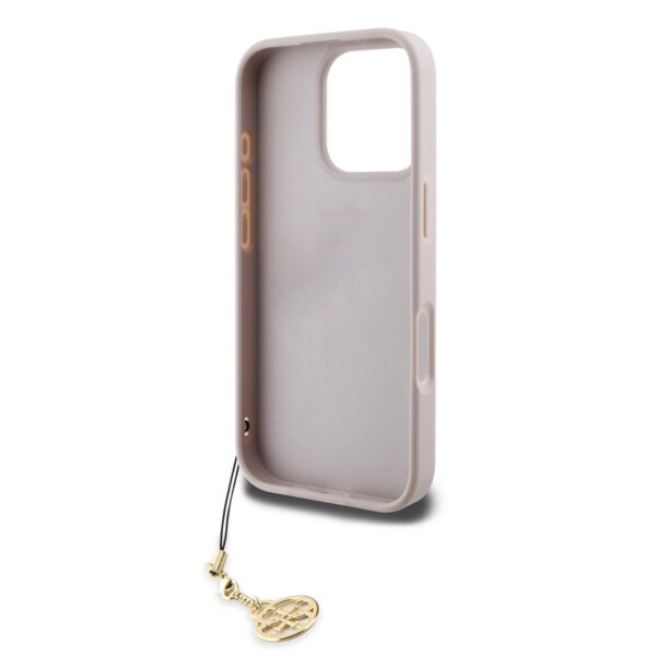 GUESS Калъф Apple iPhone 16 Pro Max Pro, 4G Charm Tone on Tone, розов – GUHCP16XGF4GCP