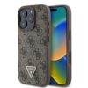 GUESS Калъф за iPhone 16 Pro Max, 4G Strass Triangle Metal Logo