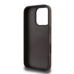 GUESS Калъф за iPhone 16 Pro Max, 4G Strass Triangle Metal Logo