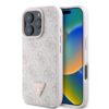 GUESS Калъф Apple iPhone 16 Pro Max, PU 4G Strass Triangle Metal Logo, розов – GUHCP16XP4TDPP