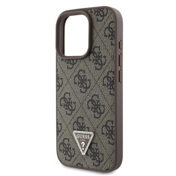 Guess Kalaf Apple Iphone 16 Pro Pu 4g Strass Triangle Metal Logo Kafyav Guhcp16lp4tdpw 4
