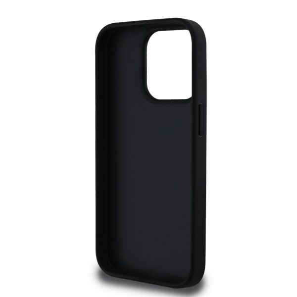 GUESS Калъф Apple iPhone 16 Pro, PU Grained 4G Metal Logo, черен – GUHCP16LPGT4MBK