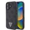 Guess Kalaf Apple Iphone 16 Pu 4g Strass Triangle Metal Logo Cheren Guhcp16sp4tdpk 1