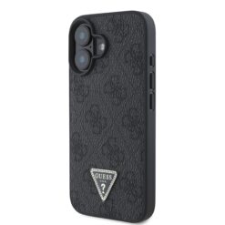 Guess Kalaf Apple Iphone 16 Pu 4g Strass Triangle Metal Logo Cheren Guhcp16sp4tdpk 3