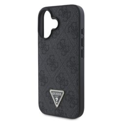 Guess Kalaf Apple Iphone 16 Pu 4g Strass Triangle Metal Logo Cheren Guhcp16sp4tdpk 4