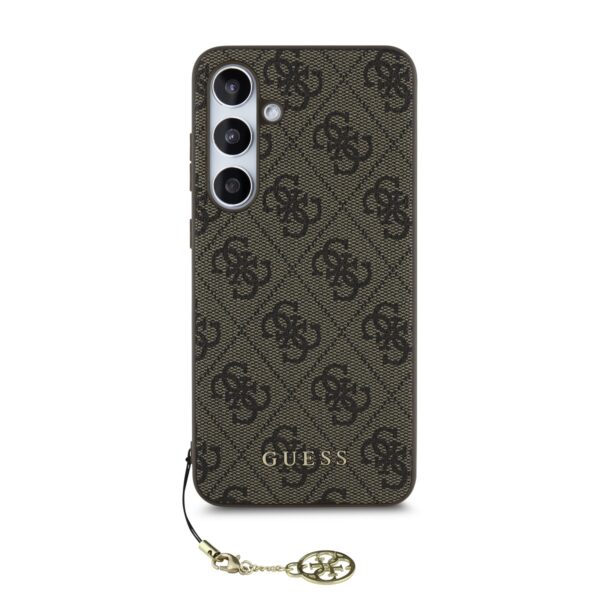 GUESS Калъф за Samsung S24 FE, кафяв - GUHCS24FEGF4GBR - 4G Charms