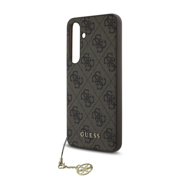GUESS Калъф за Samsung S24 FE, кафяв - GUHCS24FEGF4GBR - 4G Charms - Image 3