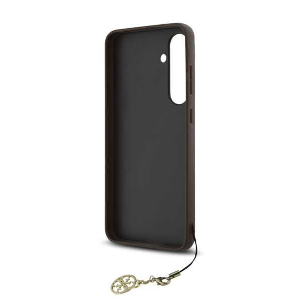 GUESS Калъф за Samsung S24 FE, кафяв - GUHCS24FEGF4GBR - 4G Charms - Image 4