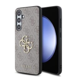 GUESS Калъф за Samsung S24 FE, розов - GUHCS24FE4GMGPI - 4G Metal Logo