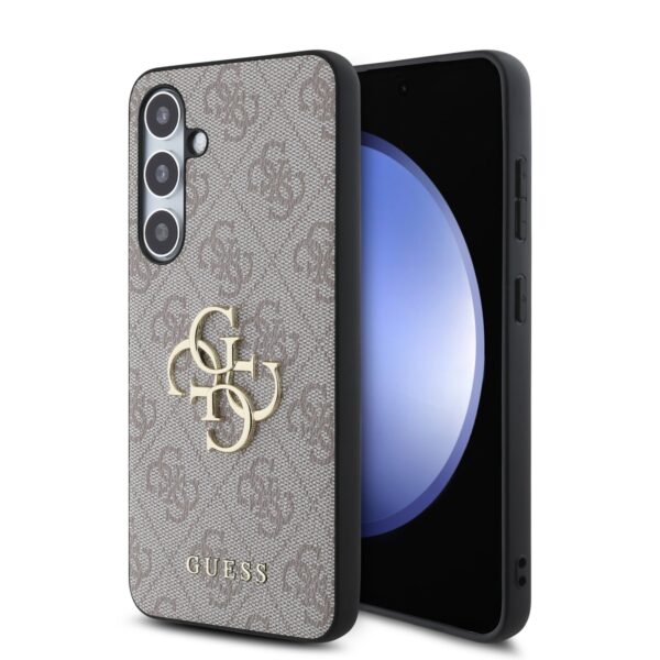 GUESS Калъф за Samsung S24 FE, розов - GUHCS24FE4GMGPI - 4G Metal Logo