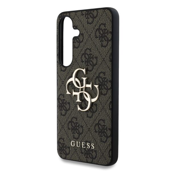 GUESS Калъф Samsung S25 Plus, PU 4G Metal Logo, кафяв – GUHCS25M4GMGBR