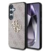 GUESS Калъф за Samsung S25, 4G Metal Logo, розов – GUHCS25S4GMGPI