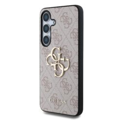 GUESS Калъф за Samsung S25, 4G Metal Logo, розов – GUHCS25S4GMGPI