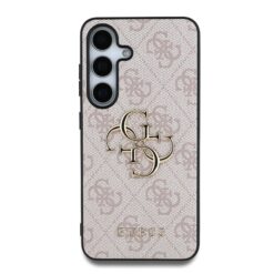 GUESS Калъф за Samsung S25, 4G Metal Logo, розов – GUHCS25S4GMGPI