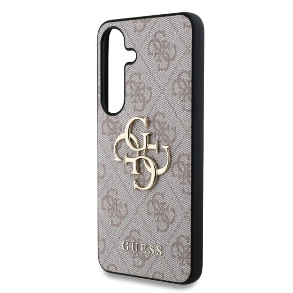 GUESS Калъф за Samsung S25, 4G Metal Logo, розов – GUHCS25S4GMGPI
