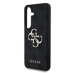 GUESS Калъф за Samsung S25, PU 4G Metal Logo, сив – GUHCS25S4GMGGR