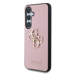 GUESS Калъф за Samsung S25 – Grained 4G Metal Logo