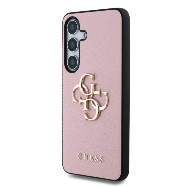 GUESS Калъф за Samsung S25 – Grained 4G Metal Logo