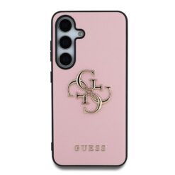 GUESS Калъф за Samsung S25 – Grained 4G Metal Logo