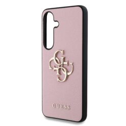 GUESS Калъф за Samsung S25 – Grained 4G Metal Logo
