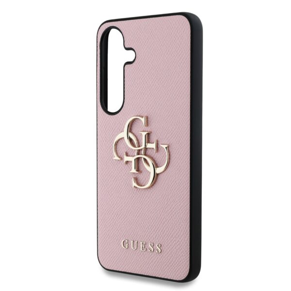 GUESS Калъф за Samsung S25 – Grained 4G Metal Logo