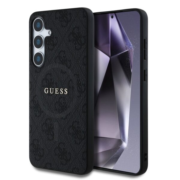 GUESS Калъф за Samsung S25 – PU Leather 4G Colored Ring MagSafe – GUHMS25SG4GFRK